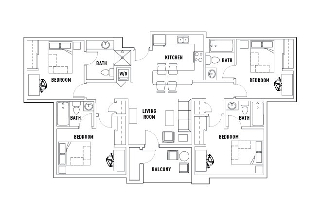 4 Bed - 4 Bath
