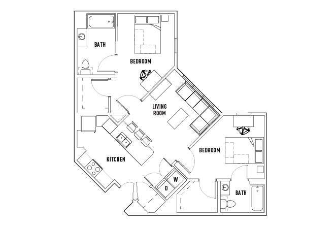 2 Bed - 2 Bath B - Phase 8