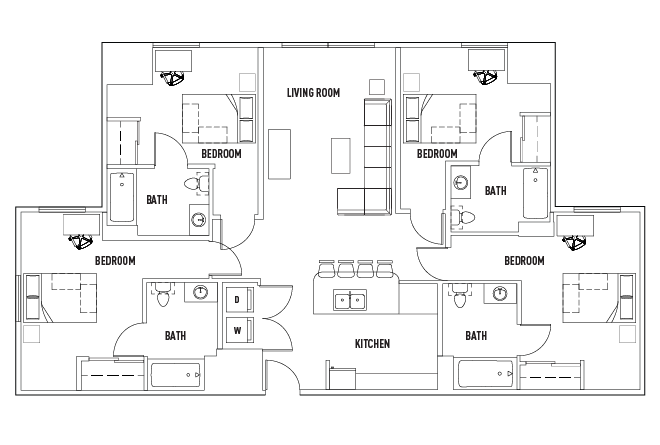 4 Bed - 4 Bath A
