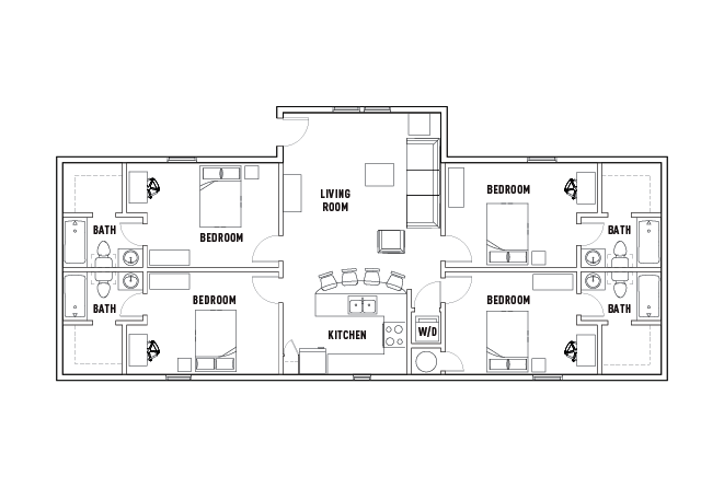 4 Bed - 4 Bath