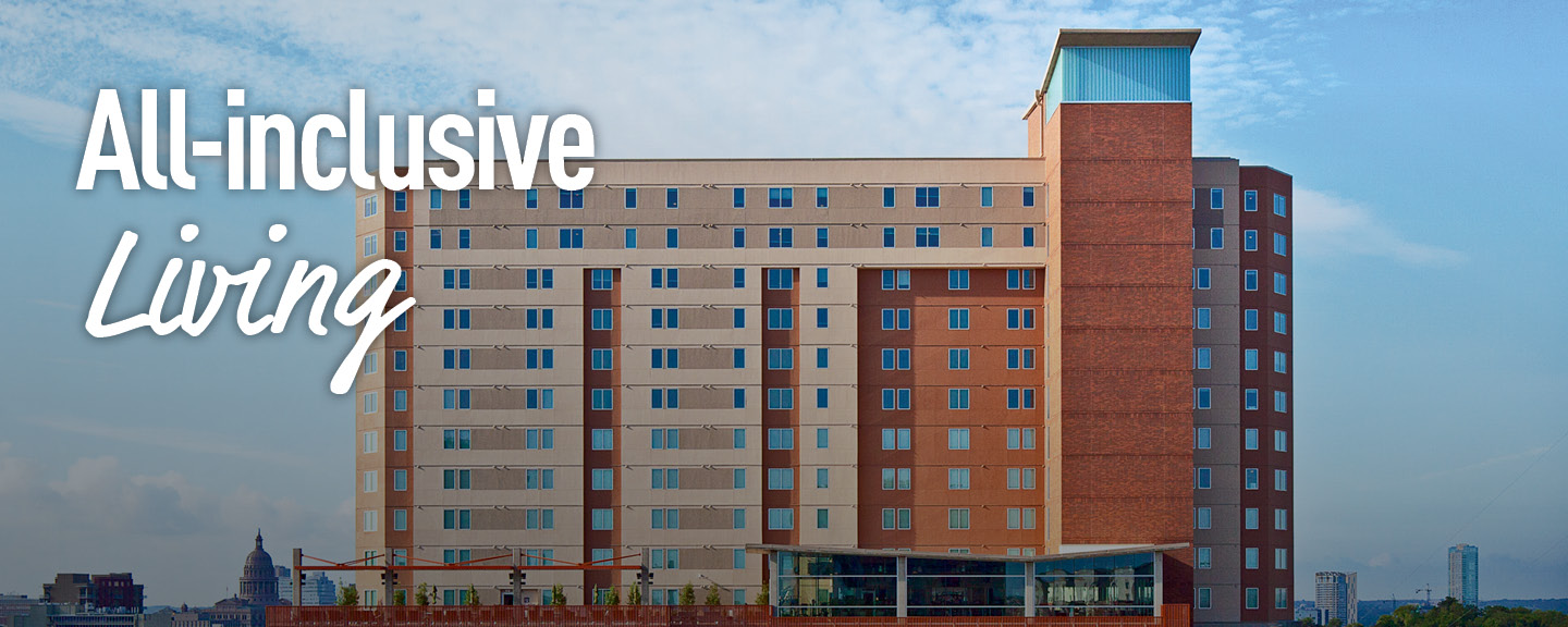 Going to college is extraordinary. Live accordingly. UT Austin Dorms.