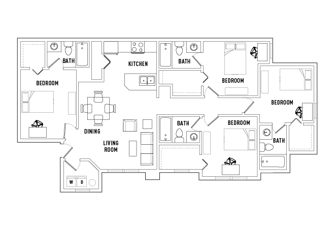 4 Bed - 4 Bath A