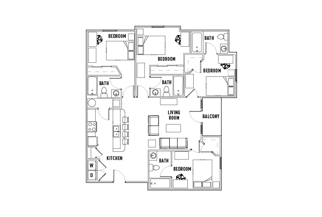 4 Bed - 4 Bath A
