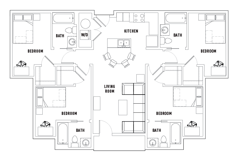 4 Bed - 4 Bath A
