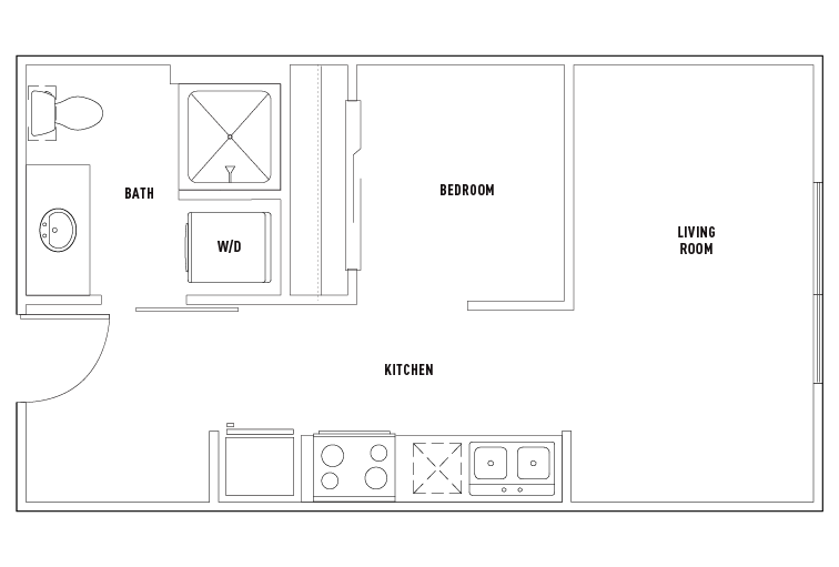 Studio A Deluxe Private Bedroom Furnished