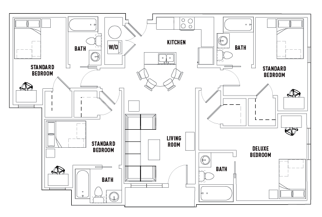 4 Bed - 4 Bath C Standard