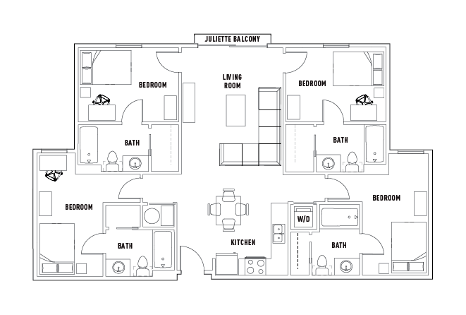 4 Bed - 4 Bath A